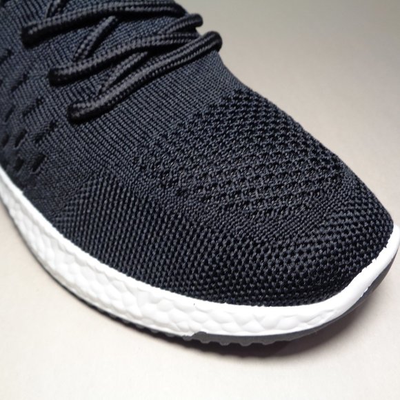 Danskin Size 8 M FREE Black Knit Lace Up Sneakers New Women's Shoes - Picture 5 of 16